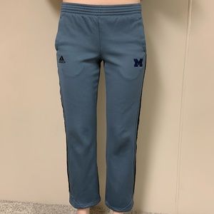 University of Michigan adidas sweatpants.